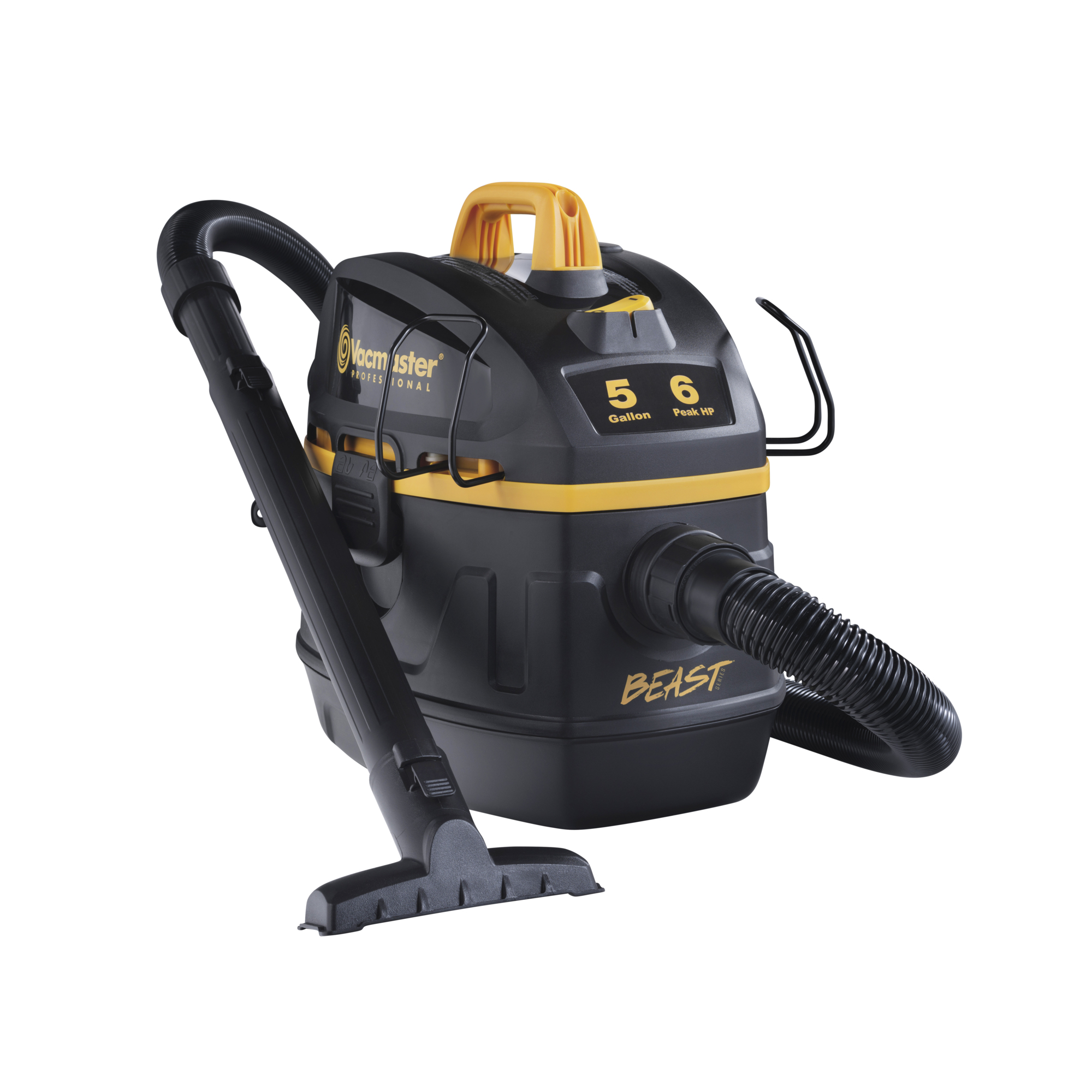 Vacmaster Professional Beast, Vacmaster Beast 5 Gallon 6HP Wet/Dry Vacuum, Capacity 5 Gal, Horsepower 6 HP, Model# VFB511B 0202